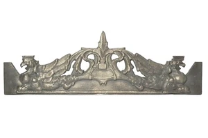 Guss Kaminzaun für kamin Kaminschutzgitter Kaminofen Holzfang 54 x 17 cm Natural - Bild 1 von 7