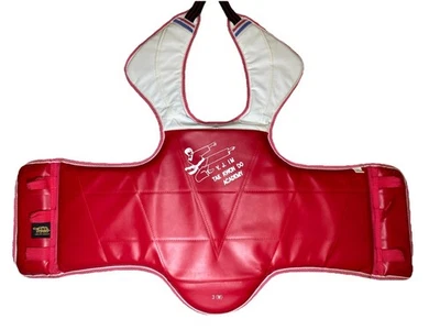 Martial Arts Taekwondo Body Protector Size 3 Reversible Chest Guard Sz Medium - Image 1 of 4