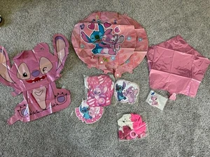 Lilo & Stitch Angel Pink Themed Birthday Party Decorations Balloons/cake Topper - Picture 1 of 7