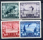 ÖSTERREICH 1933 551-554 * TADELLOS SATZ FIS I WINTERSPORT (09559