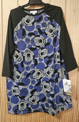 Lularoe 迪士尼米妮老鼠 Solan 女孩 14 码 — 第 1/4 张图片