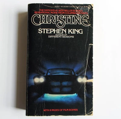 CHRISTINE Paperback Book by STEPHEN KING Signet 1983 2nd Printing w/ Photos Foto 1 de 4