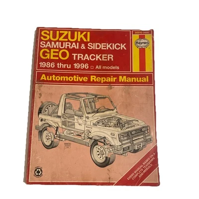 Haynes Suzuki Samurai Sidekick & Geo Tracker 1986-1993 4WD Repair Ma (FVS025860) - Image 1 of 2
