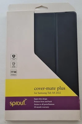 Sprout Super Slim Cover-Mate Plus For Samsung Tab A8 2022 Black - Image 1 of 2