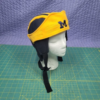 U Of Michigan Hockey 'Helmet' Hat - Adult-Sized, Fleece & Mesh by Zephyr - Image 1 of 4