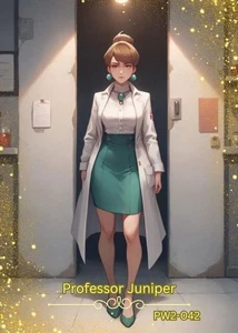 Professor Juniper - Hermosa Sexy Tarjeta Waifu - Personalizada Hágalo Usted Mismo Fan Art Tarjeta PW2-042 - Imagen 1 de 1