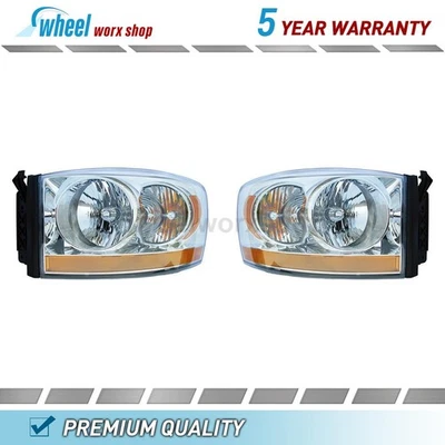 Conjunto de faros izquierdo derecho para Dodge Ram 1500 3,7 L 2006 Foto 1 de 4