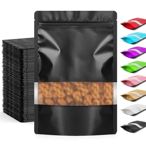 Bolsas de embalaje a prueba de olores de 100 piezas, bolsas transparentes de Mylar para almacenamiento de alimentos, sellables... - Imagen 1 de 6