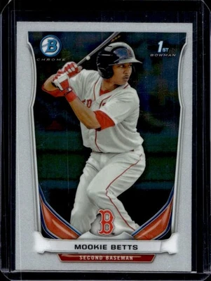 Bowman Mookie Betts Chrome Prospects Rookie RC 2014 #BCP109 Red Sox Foto 1 de 2