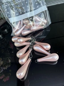 ROBERT STANLEY ROSA TROPFENGLAS ORNAMENTE 20ER SET - Bild 1 von 4