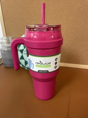 Reducir 40oz Cold1 aislado al vacío acero inoxidable rosa oscuro Foto 1 de 3