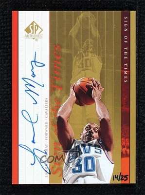 1999-00 SP Authentic Sign of the Times Gold 14/25 Lamond Murray #LM Auto - Image 1 of 3