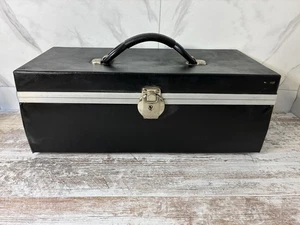 24x Pre Loved 8 Track Tapes Need To Be Reapired Black Leather Hard Case  - Picture 1 of 5