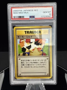 Pokemon Japanese Card Neo Genesis Moo Moo Milk Banned PSA 10 Gem Mint - Picture 1 of 2