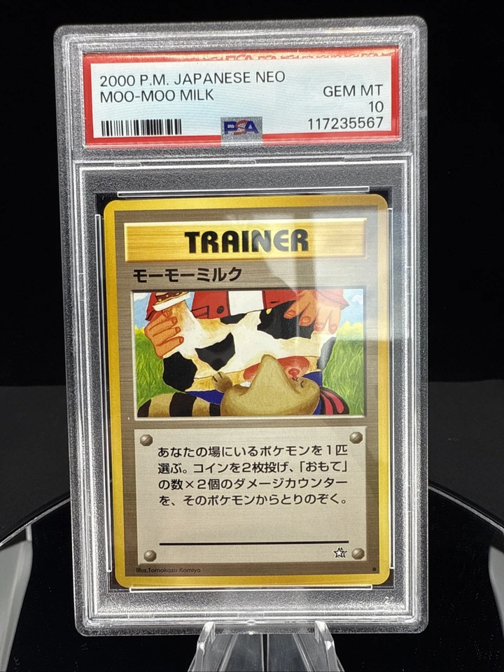 Pokemon Japanese Card Neo Genesis Moo Moo Milk Banned PSA 10 Gem Mint - Image 1 of 2