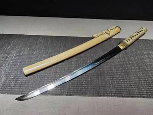 Clay Tempered T10 Steel Japanese Samurai Sword Wakizashi Very Sharp - Picture 1 of 8