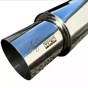 HKS 34002-AK008 Hi Power Universal Exhaust Muffler Polished 75mm 3" Inlet JDM - Picture 1 of 3