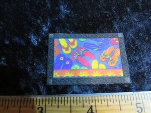 1:24 Dollhouse WELCOME MAT/ kitchen, bath, bedroom anywhere area rugs! #22 - Imagen 1 de 1