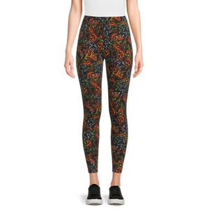 No Boundaries Juniors Holiday Print Leggings Multicolor Size S (3-5) - Picture 1 of 4