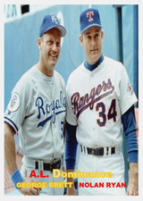 GEORGE BRETT NOLAN RYAN "A.L. DOMINANCE" 57 ACEO ART CARD ## BUY 5 GET 1 FREE ##
