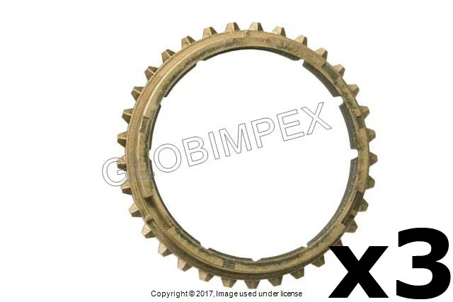 Anillo sincronizado Porsche 924 944 (1980-1991) 2ª-4ª marcha (juego de 3) O.E.M.  Foto 1 de 1