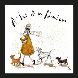 Sam Toft - A Bit of an Adventure - Official 31.5 x 31.5cm Framed Art Print - Picture 1 of 3