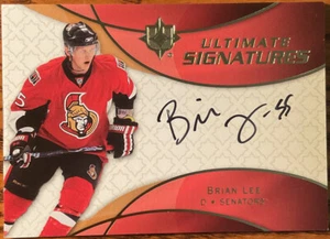 2008-09 Ultimate Collection Ultimate Signatures Brian Lee #US-LE Ottawa Senators - Picture 1 of 2