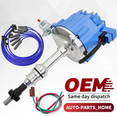 For Ford 351C 351M 400 429 460 HEI Distributor + Spark Plug Wire Ignition Combo - Image 1 of 4