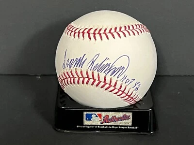 Frank Robinson Baltimore Orioles HOF 82 Auto Signed Baseball PSA Sticker - Image 1 of 2