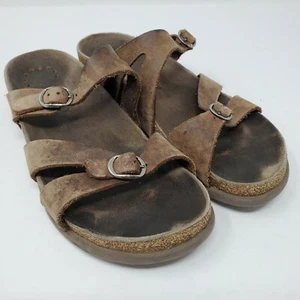 Mephisto Hannel Pantoletten Sandalen Braun Leder Doppelriemen Damen EU 38 US 7 M - Bild 1 von 7