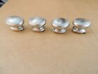 4 New Rustic Nickel Nascar Oval Knob~Cabinet Hardware~Woodworking~700-128
