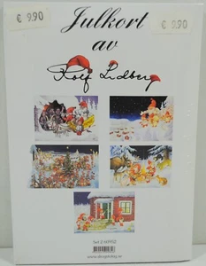Schwedische Weihnachtskarten - 5 Karten + Umschlag - Julkort - (251019) - Bild 1 von 6