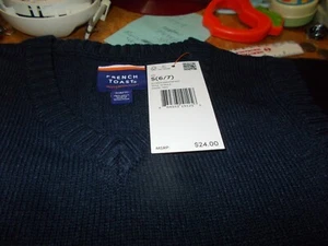 French Toast School Wear Size 6/7 Navy Vest - Picture 1 of 2