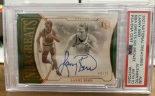 2021 National Treasures Larry Bird NBA Greats Signature Bronze PSA 10 Auto