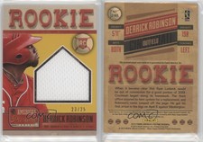 2013 Panini America's Pastime Memorabilia Gold /25 Derrick Robinson Rookie RC