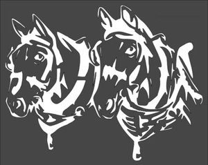 1- 8x10 inch Stencil, (NF-19) Horse Clydesdale (6mil) - Picture 1 of 2