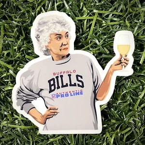 Buffalo Bills X Golden Girls Dorothy Zbornak Bea Arthur Dir Cut Stickers Mafia - Picture 1 of 1