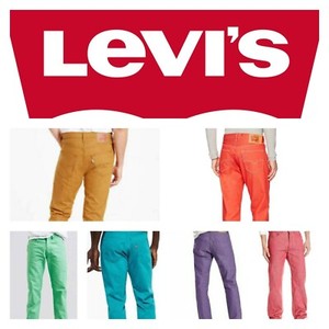 Levi's Men's 501 Denim Original Shrink to Fit Button Fly Jeans Many Colors Levis