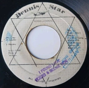 Pliers & Beenie Don - I Found Love Vinyl 45 - 1988 Dennis Star International - Picture 1 of 6