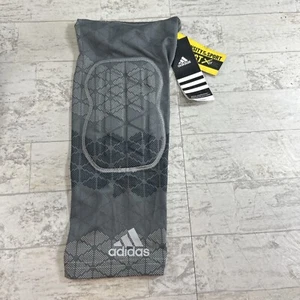 1 Size M NEW Adidas Techfit Climacool Ironskin Grey Pattern Knee Sleeve Pad Leg - Picture 1 of 7