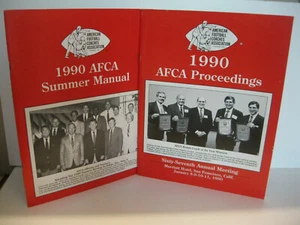 1990 AFCA Proceedings Summer Manual Softcover Lot of 2 Frank Beamer Bill Snyder - Bild 1 von 7
