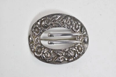 Hebilla de cinturón Stieff eduardiana de plata esterlina dorada con faja *61 Foto 1 de 4