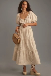 Anthropologie The Somerset Maxi Dress Puff-Sleeve Edition Size XS - Picture 1 of 8