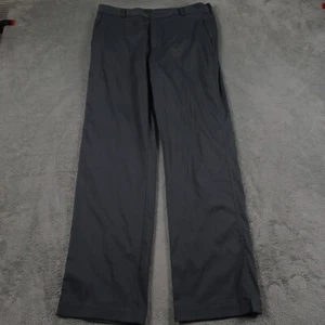 Nike Pants Mens 33x32 Gray Chino Golf Pockets Preppy Straight Leg - Picture 1 of 10