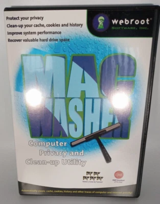 Webroot Software Mac Washer Computer Privacy and Clean-Up Utility Excellent - Image 1 of 3