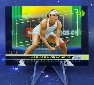 Varvara Gracheva /10 SSP 2024 Topps Chrome Tennis SSP Black Refractor Parallel - Picture 1 of 13
