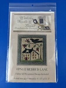 With Thy Needle & Thread Punch Needle Pattern & Fabric Redbud Lane PN112