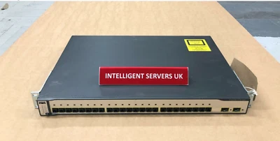 CISCO WS-C3750-24FS-S 24 100BASE-FX Ports Catalyst Switch - Image 1 of 2
