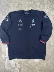 Mercedes Benz AMG Petronas Motorsport F1 Sweater Crewneck Shirt XL Black - Picture 1 of 6