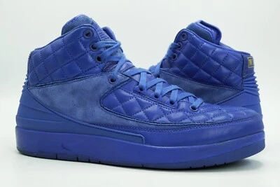 AIR JORDAN 2 II RETRO USADO TALLA 9 JUST DON AZUL BRILLANTE DORADO ROJO 717170 405 Foto 1 de 4